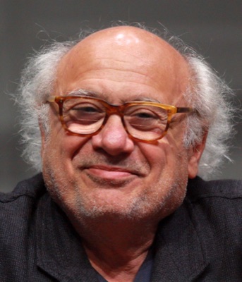 Danny DeVito speaking on a panel, 2013.